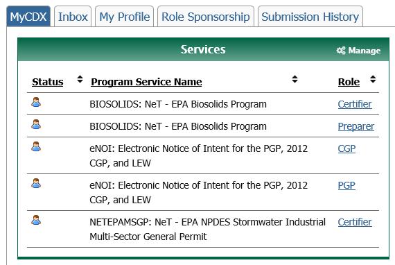 5.2.2 Click on Forms to access all the forms available to you to submit. 5.2.3 Click on NPDES ID Access Request Form.