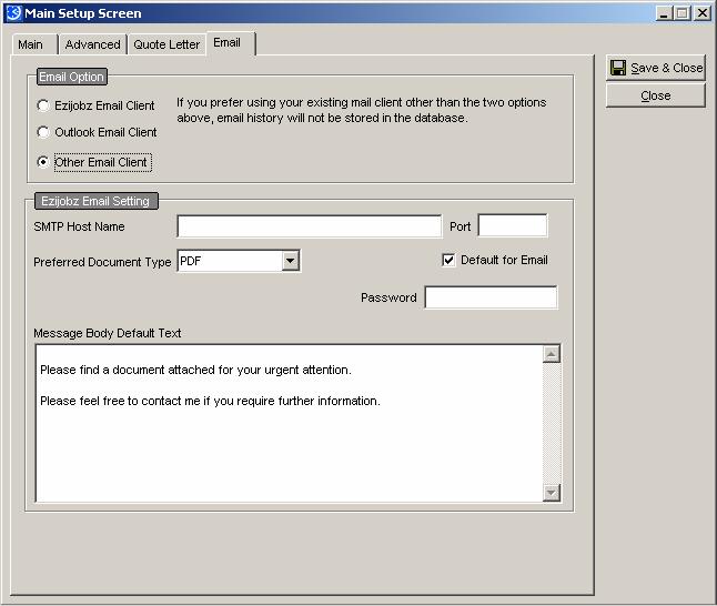 8. Administration Integrated E-Mail Quotes, order acknowledgements, invoices, and purchase orders can be automatically