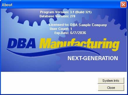 1. Why DBA? 1. Why DBA? DBA Manufacturing Next-Generation is a product like no other.