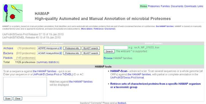 HAMAP High quality Automated and