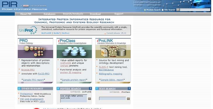 PIR Protein Information Resource