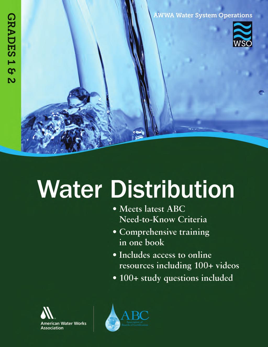 This is the table of contents and a sample chapter from WSO Water Distribution, Grades