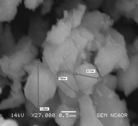 5.4 (h,i) SEM micrograph of bulk sample Mn 0.6 Zn 0.4 Fe 2 O 4 (1100 0 C, 1300 0 C) and 5.4 (j.