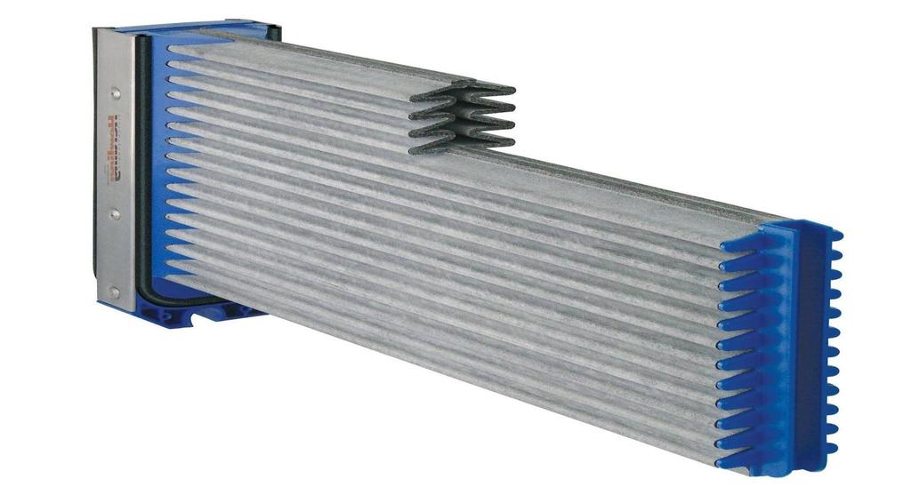 Herding DELTA/DELTA² filter element stainless steel bar to stabilise filter element and support the system filter element capable of being washed, regenerated, recycled, lint free corners good