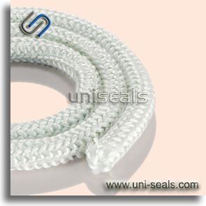 Knitted Glass Fiber Rope PA6140 Knitted glass fiber rope This elastic and flexible rope is knitted from texturized fiberglass yarns.