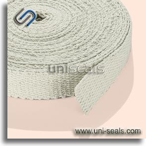 Dusted Asbestos Tape TA2020 Dusted asbestos tape Interwoven from warp and weft dusted asbestos yarns. Available to be laminated with aluminum foil on one side of the tape (style number: TA2020AL).