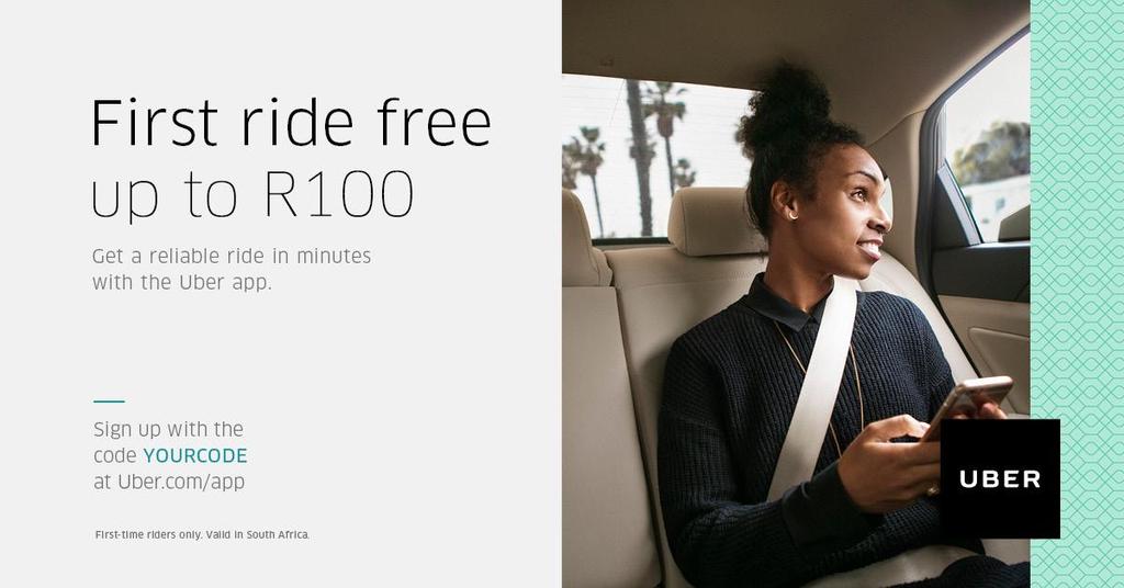 first-time Uber riders a FREE first ride up to R100 You are paid on a monthly basis, based on the number of news