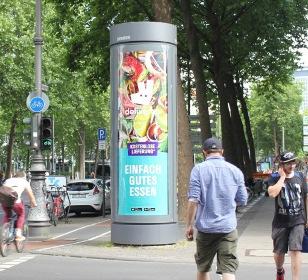 with changing product campaigns per month Digital Unicorn Uses OoH for Public