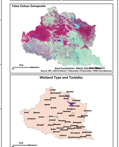 Madhya Pradesh Location Taluks/Tehsils False colour composite
