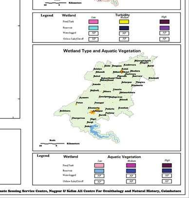 Inland s of India - Conservation Atlas Integrated wetland and Land Use Map