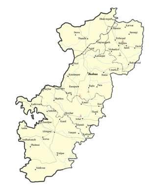8 0 10 0 0 500 1000 District Jhabua District Mandla Extent 5.67 Extent 78.