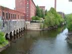 the Merrimack River was diverted into canals which flowed through