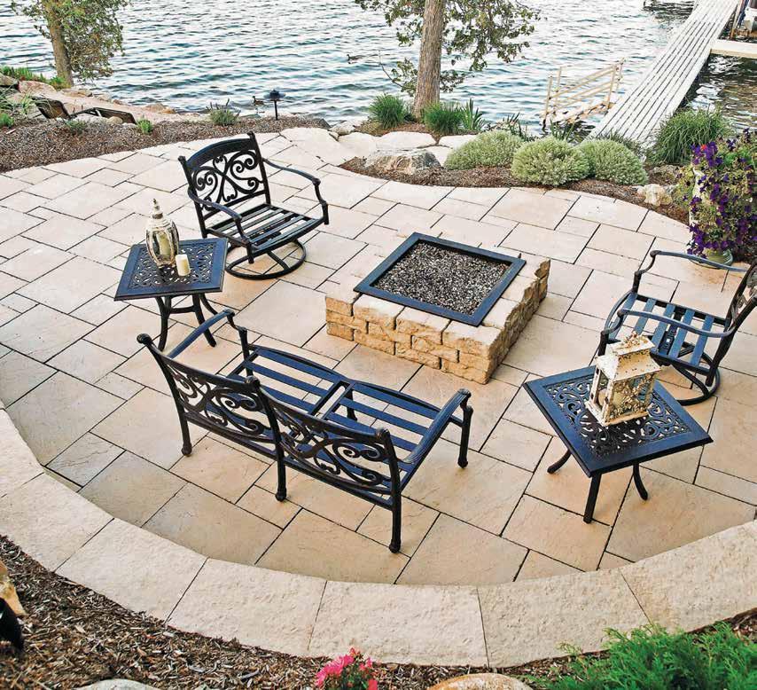 DIMENSIONAL FLAGSTONE The attractive, multi-toned colors of