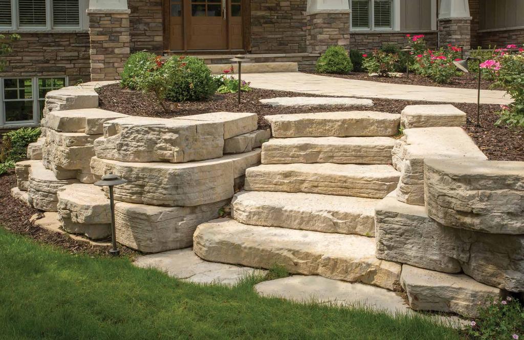 IRREGULAR STEPS, DIMENSIONAL STEPS, OUTCROPPING, &