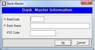 A.3.1 Bank Master: