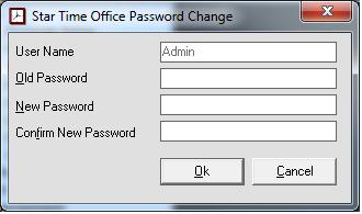 1.System In system you can change password, and see calendar and use calculator and import data. 1.1. Password You can set password to restrict unauthorized user for access the time office software.