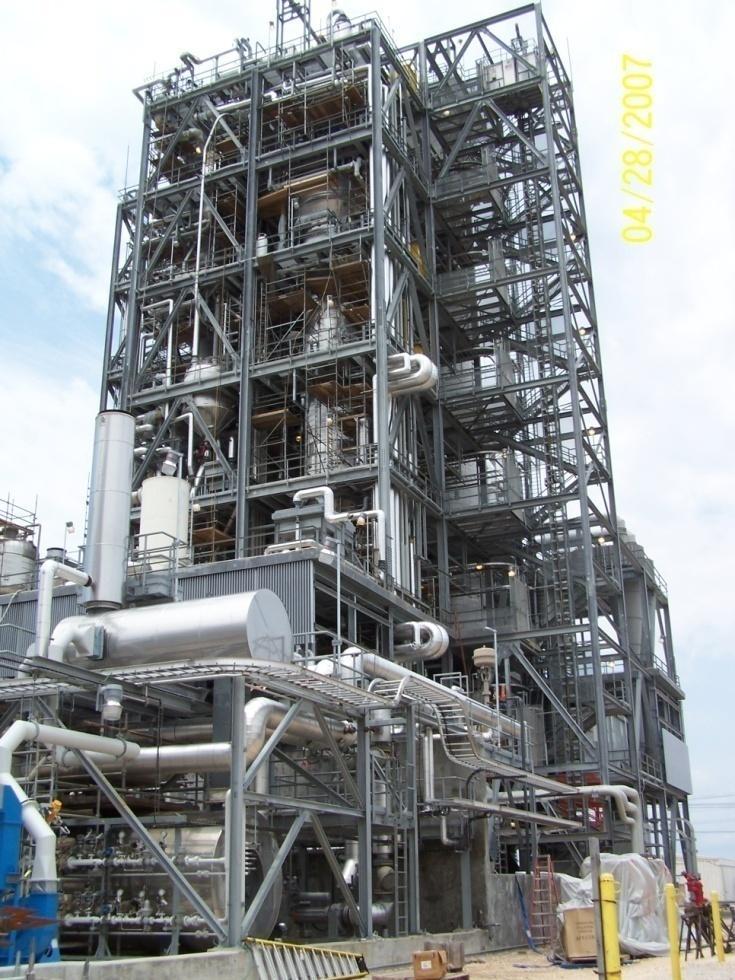 EXAMPLE PROJECT (6) BASF CORPORATION, TEXAS, USA: Process heat supply of a chemical plant TECHNOLOGY Thermal oil system with a production capacity of 2,500 kw th Natural gas,