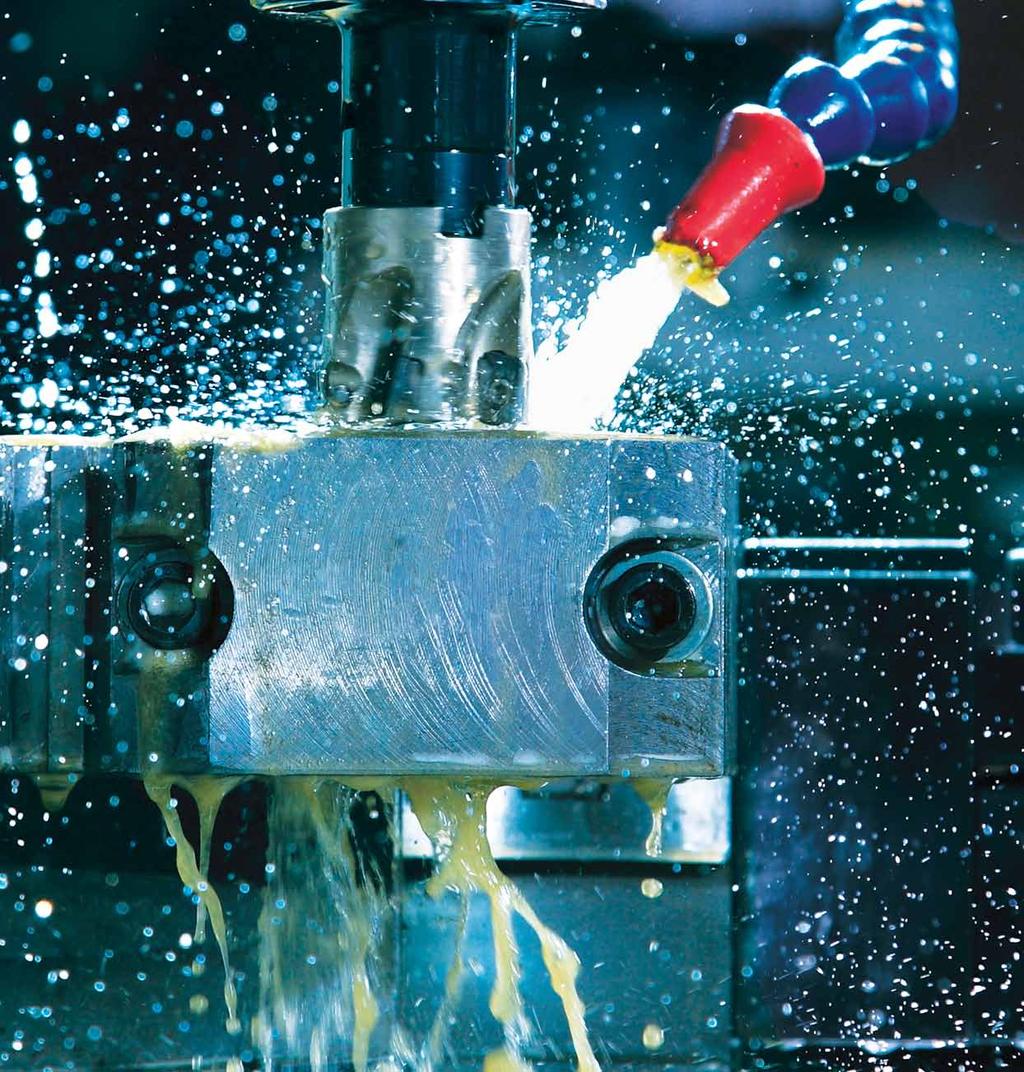 Acheive cutting edge production with TRIM cutting and grinding fluids > significantly reduces fluid and tool costs > reduces downtime and labor > lowers disposal costs > assures code compliance >