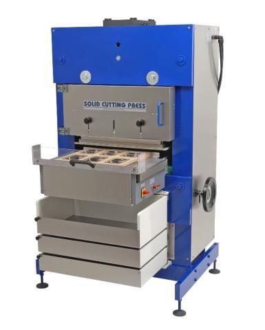Blister punching machine SOLID CUTTING PRESS The absolutely fastest punching machine for the punching of individual blisters, multiple tear-off blisters or blister sheets.