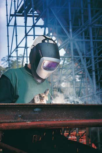 3M Speedglas ProTop Welding Shield A perfectly balanced safety helmet for welders The Speedglas ProTop welding shield, a combination of safety helmet, welding shield, and