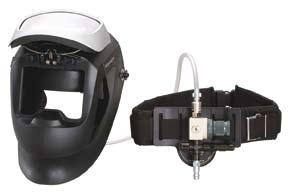 Speedglas FlexView with Fresh-air C 160 to 300 l/m airflow for highly-contaminated environments, plus FlexView visor visibility for weld prep and inspection.