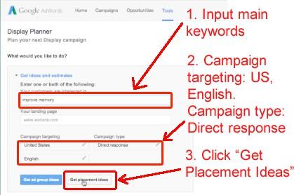 ** Important ** Now, this is only for THREE main keywords. These impressions will increase when you add more long tail keywords (use your keyword planner to find these).