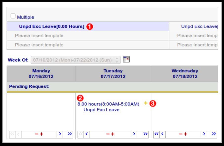 4.0 Scheduler 4.0 Scheduler 4.1 Requesting Time-off Requesting time-off in the NOVAtime system takes place through the Request tab. Making the Request 1.