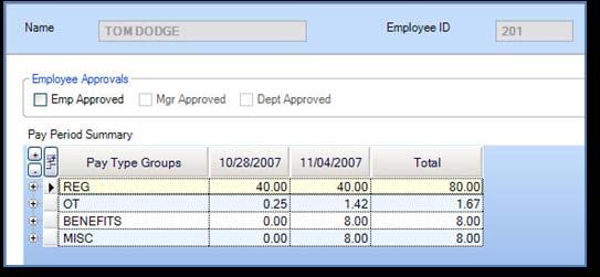 10 Timecard Approvals Approving Employees One at a Time You have two ways of approving your staff s hours for payroll.