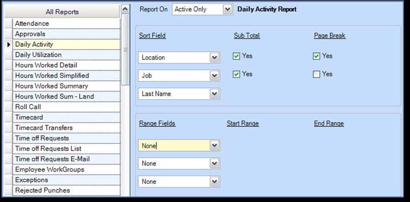 UNITIME Reports Page 1 18 Part 3: Running Reports in UNITIME v8 There are over 60 standard reports that come with UNITIME, however you may only have access to a