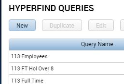 Create a Personal or Ad Hoc Hyperfind Query In addition to the HyperFind queries that come with Kronos, you can create your own Personal hyperfinds.