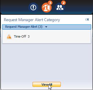 Alerts and Notifications Actions on Your Employees Requests (Request Manager Alert) Use the Request Manager to work with all employee requests.