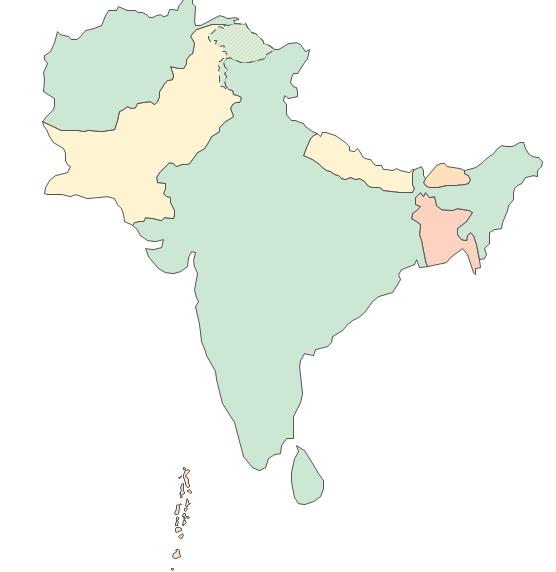 South Asia. South Asia comprises of Eight Nations Covering a population of more than 2 billion. South Asia: GDP Growth Rate % 6.5 2016 6.9 2017 7.