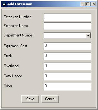 with Departments second followed by Extensions and Lines. In this example Division 2 is labeled as Admin and it contains 3 departments.