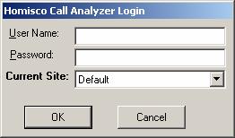 Starting the Call Analyzer Once you have successfully installed the Homisco Call Analyzer, double-click on the Call