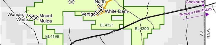 been very encouraging Ramping up to a rate of 50,000oz /annum Vertigo and White Dam North offer near
