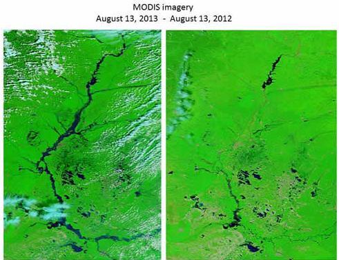 Flooding on the Nenjiang and Songhua Rivers in
