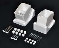 #VB-212 (2 Piece) T-Rail Stair Covered Bracket Kit Includes: (1) Upper T-Rail Cover (1) Lower