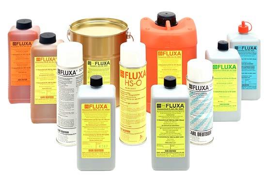 FLUXA Inspection Media for Magnetic Particle Testing UV-light fluorescent dry wet powder concentrates ready medium high powder DEUTROFLUX POWDER FLUXA CONCENTRATE FLUXA CONCENTRATE FLUXA POWDER FINE