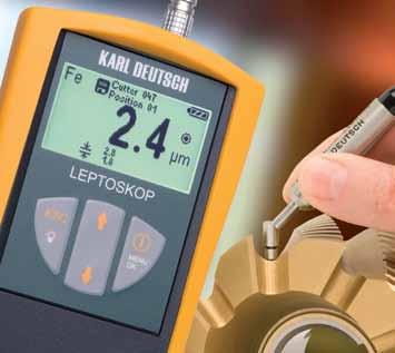 Coating Thickness Measurement LEPTOSKOP - Coating Thickness Gauges Test principle The sensor is positioned on the coated material.