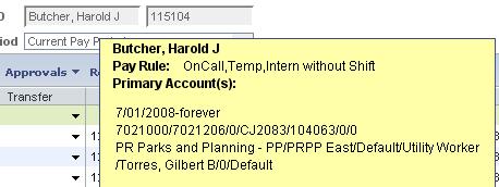 Account Transfers and Shift/No Shift Differential Transfers in Employee Timecards Periodically, an employee may work a secondary position, work for a different supervisor or work within a different