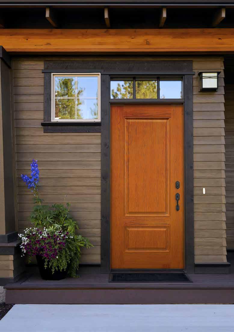 WOODGRAIN SERIES 3/0 x 6/8 Woodgrain Series Two Panel WOODGRAIN SERIES Our Woodgrain doors have a rich oak grain pattern that resembles the look, feel, and texture of real wood without any of the