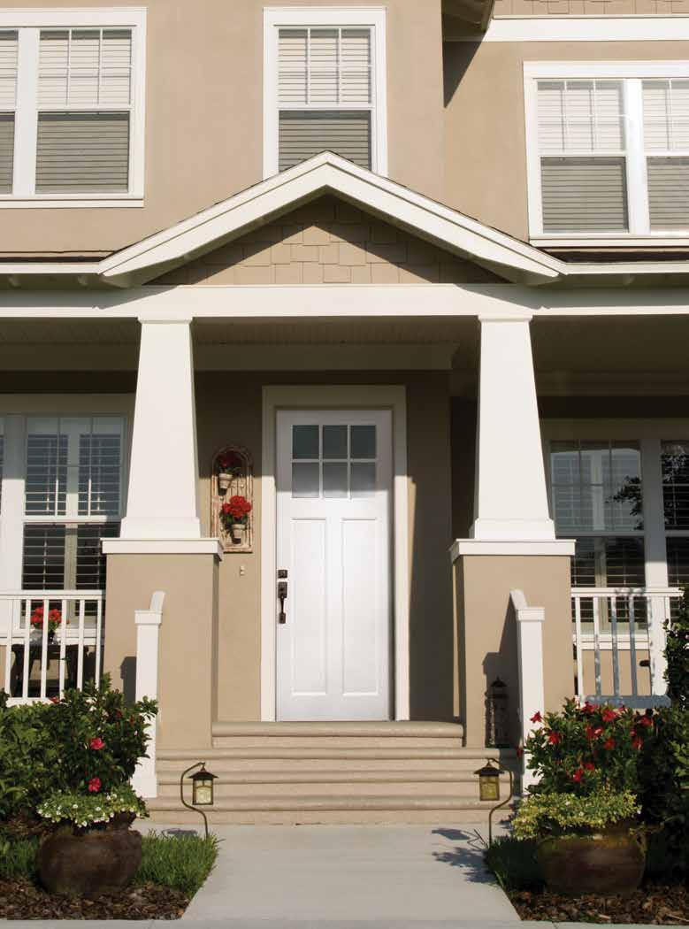 SMOOTH SKIN SERIES 3/0 x 8/0 Smooth Skin Series Direct Glazed Craftsman w/ SDL Bars 6 Lite SMOOTH SKIN SERIES Plastpro Smooth Skin doors are a long lasting alternative to steel doors that provide all