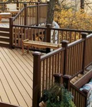 Unlike wood, Trex Railing will not rot, splinter, warp or deteriorate, so there is no need for sanding, staining or painting. And, it offers more workability than vinyl. In a Class by Itself.