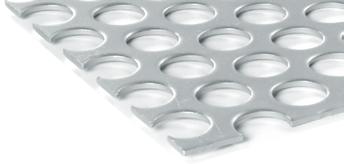 Formed Channels or Flat Sheet HRPO, Galvanized, Aluminum Drain Holes Available Round Hole Patterns