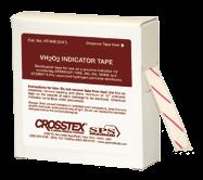 ensure product quality and consistency Chemical Process Indicators 24 month shelf life Crosstex Code Description Indicators Per Roll Unexposed Exposed CPI-P03 Circle Indicator Label 12.