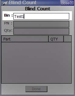 Menu, select Blind Count - A blind count is an inventory count of a specific