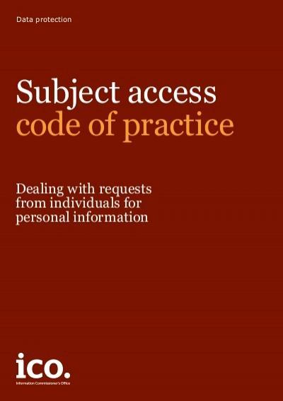 The Right of Access What information is an individual entitled to request?