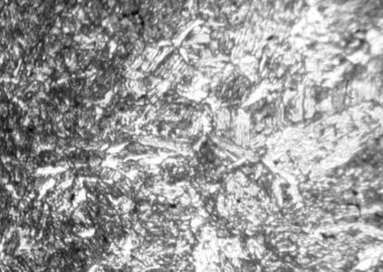 ferrite mixture, the real grain dimension presented in figures 7 and 8 Weld Metal (WM): perlite,