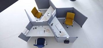 designworks designed, a modular system which creates and configures spaces of different heights that enables endless design possibilities to adapt work spaces to every need.
