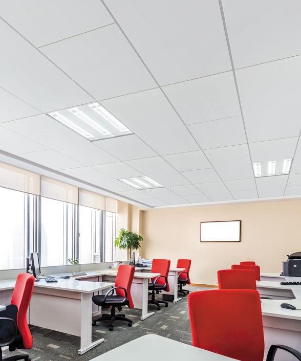 Fiberglass Ceilings Provide high sound absorption and are available in standard and high
